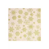 Fabric, Siltex, Metallic Christmas Snowflakes - Red, green, cream